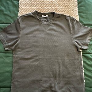 Zara Men's Olive Green T-Shirt